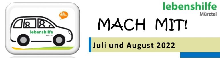 MACH MIT! - Dein Freizeitprogramm für Juli und August 2022